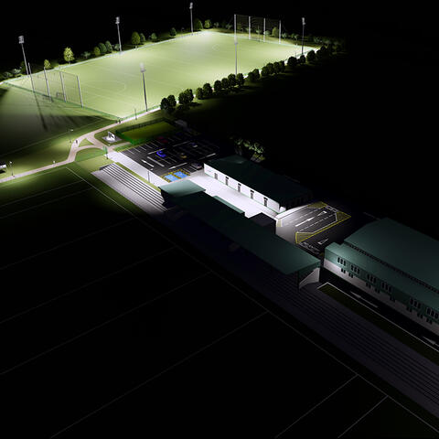 Colm Horkan Memorial Pitch at night